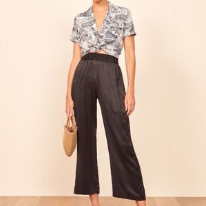 Reformation Harland Silk Pants